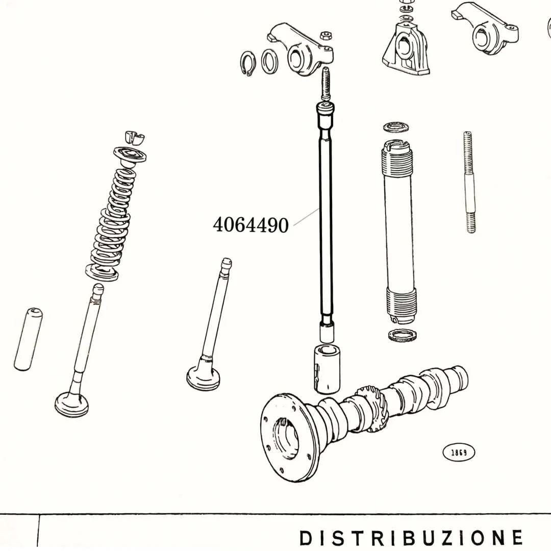 Astina Comando Bilanciere Punterie Fiat 500 D F L Giardiniera (-1974) - Image 2