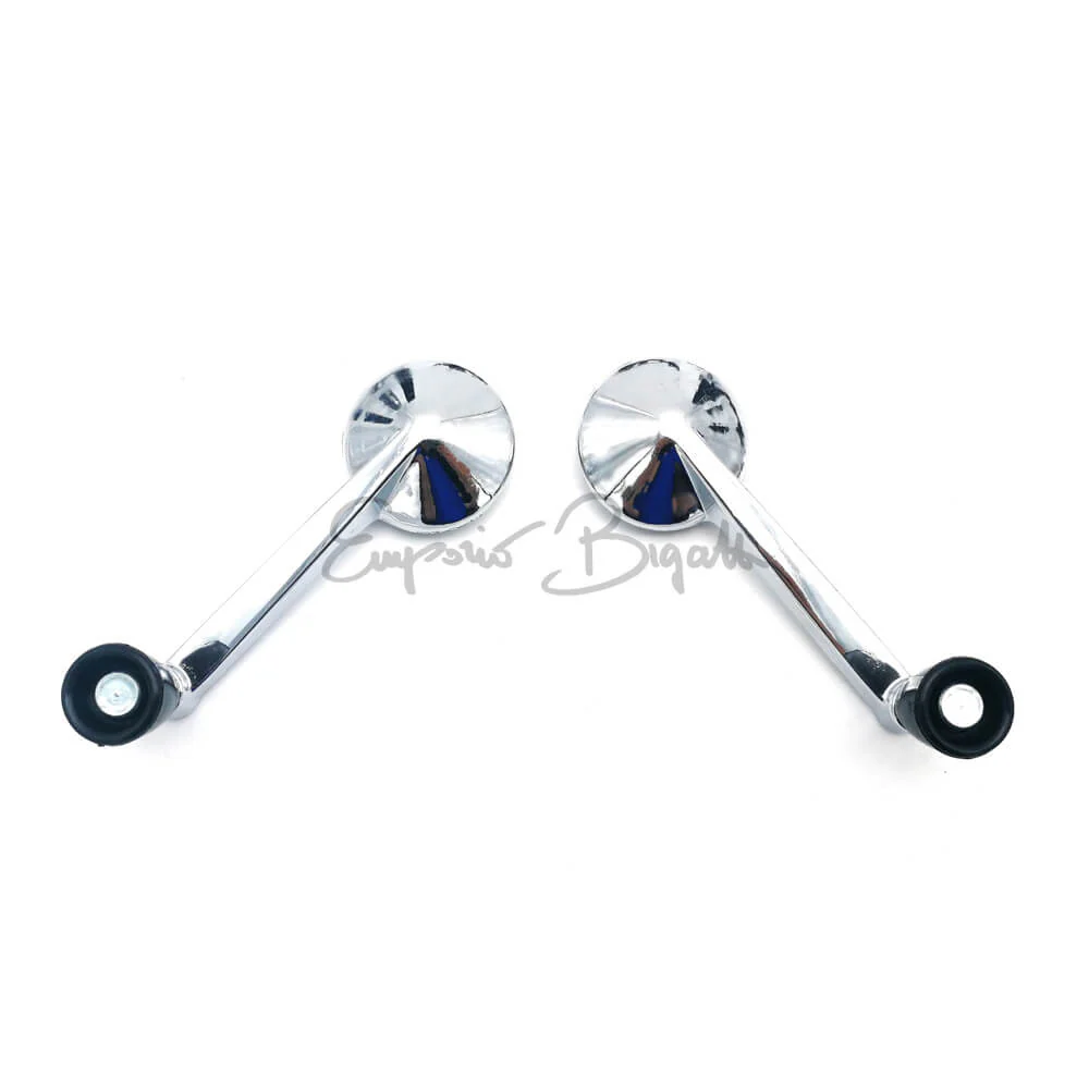 Coppia maniglie alzavetro Alzacristallo in metallo cromato | Fiat 500 F L R |