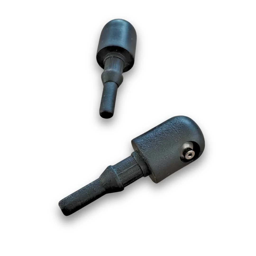 Coppia spruzzini tergitristallo in plastica nera | Fiat 500 |