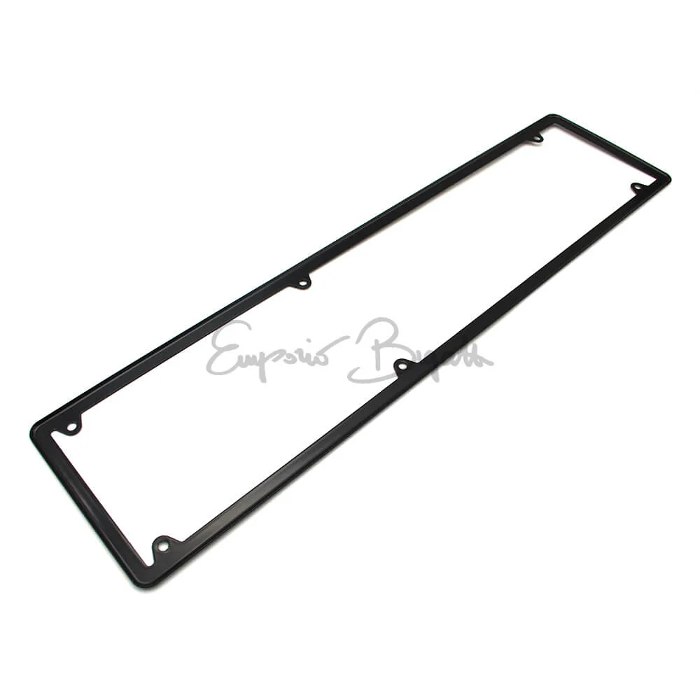 Cornice targa posteriore in metallo nero per targhe affiancate 6 fori dal 1976 al 1998 | Universale | - Image 3