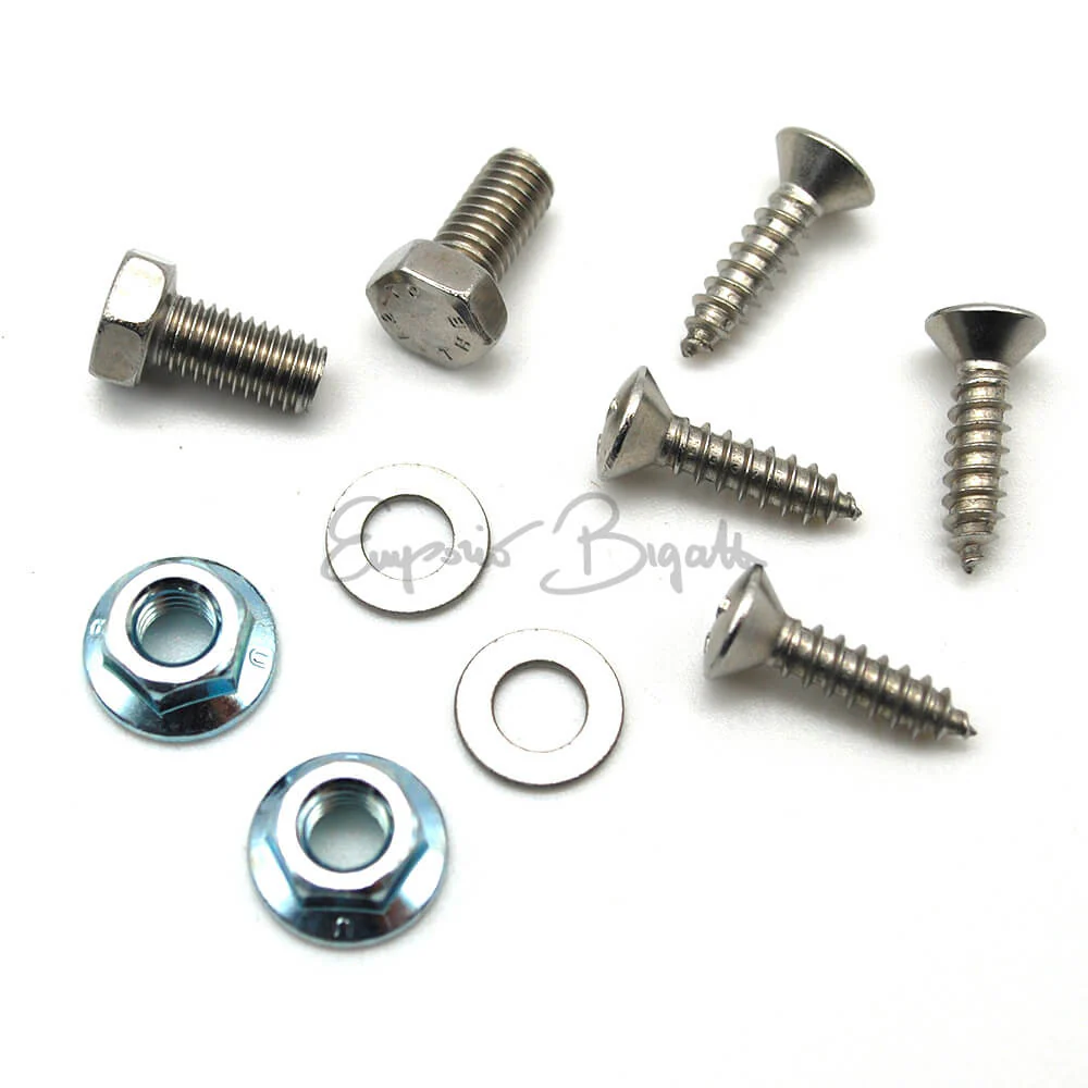 Kit completo cornici targa fino al 1975 in acciaio inox Altissima Qualità | Fiat 500 | - Image 3