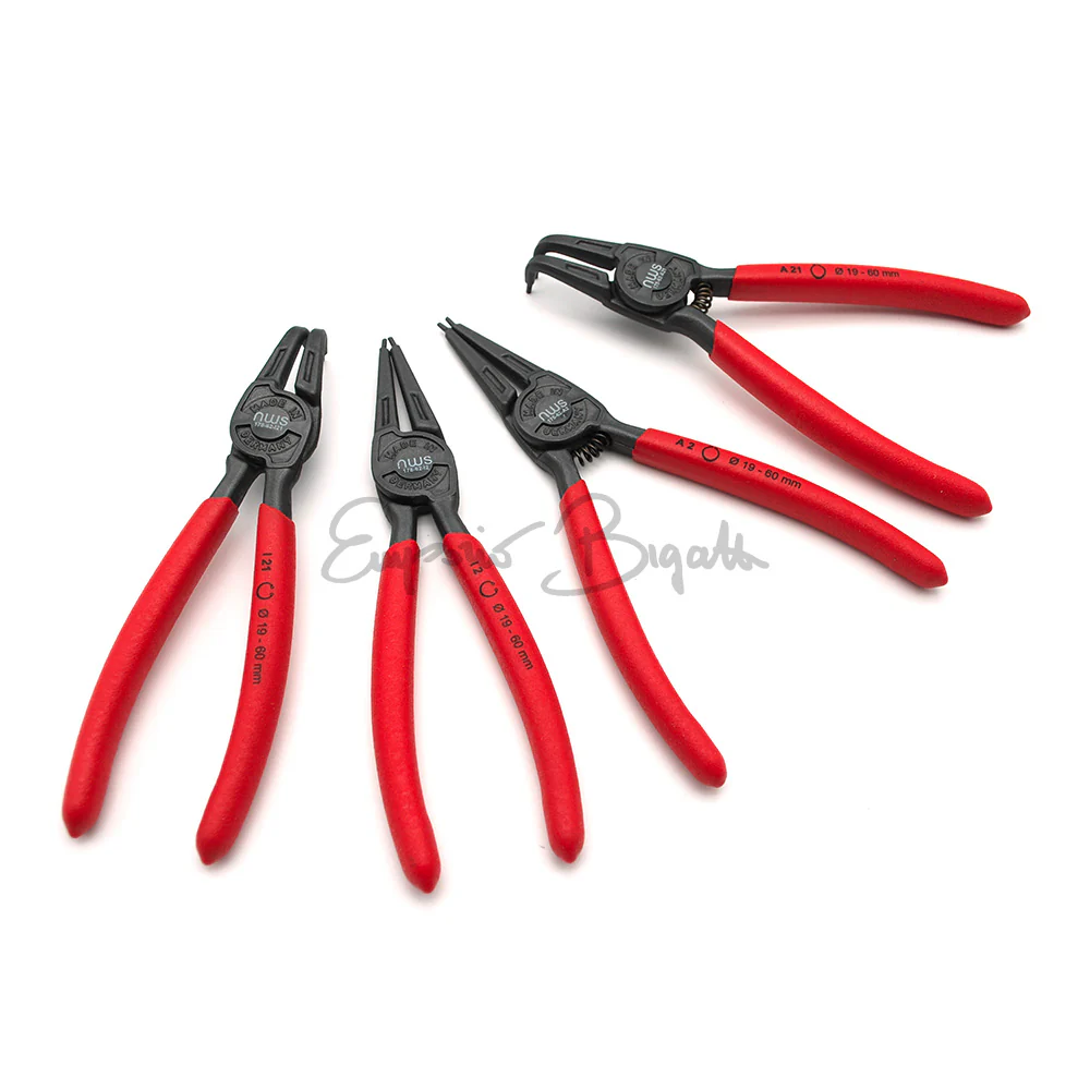 Pinze Per Anelli Elastici, Pinze Per Anelli Di Sicurezza, Pinza per Seeger - Set 4 Pezzi - Image 2