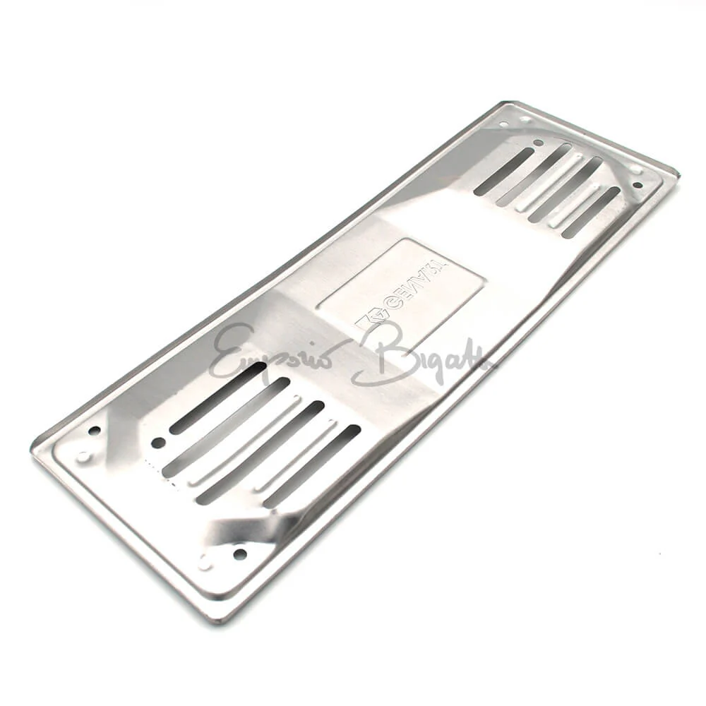 Porta targa anteriore in alluminio grigio per targhe europee dal 1998 | Universale | - Image 3