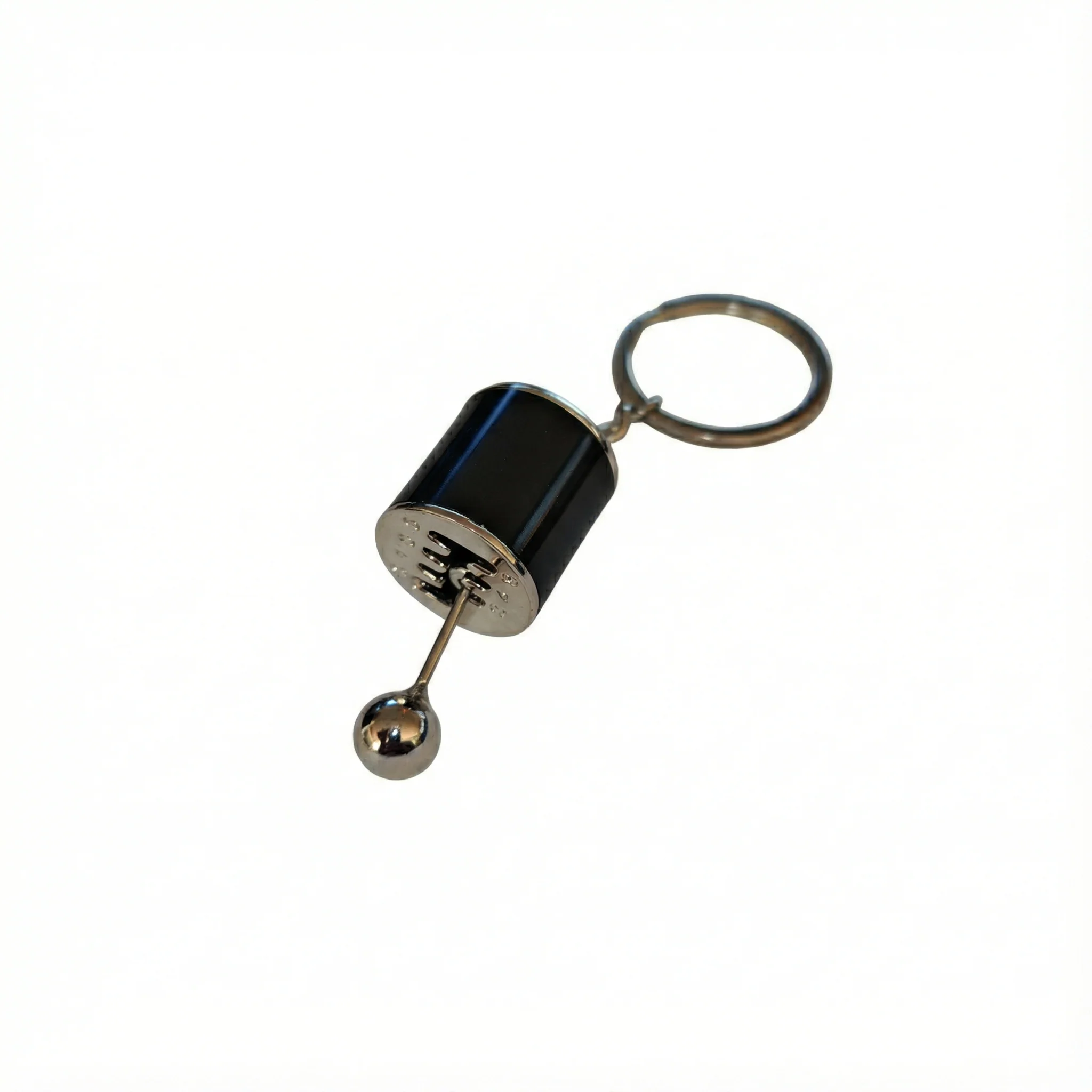 Portachiavi Leva Cambio in Metallo Nero | Gadget Auto Sportivo