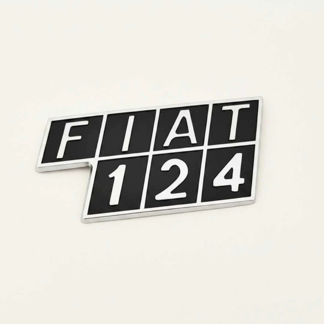 Scritta Posteriore Compatibile Fiat 124 | Riproduzione Plastica