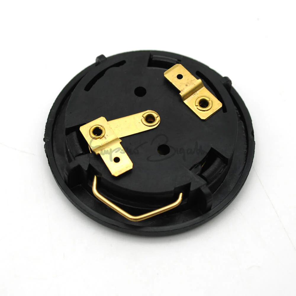 Volante sportivo racing argento skay nero cucitura parallela bianca diametro 320mm con pulsante clacson - Image 6